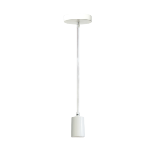 LC4812 LÁMPARA COLGANTE SOCKET BLANCO 1 LUZ E27 39"
