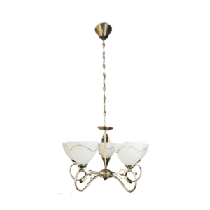 LC0206 LÁMPARA COLGANTE 5 LUCES BRONCE ANTIGUO