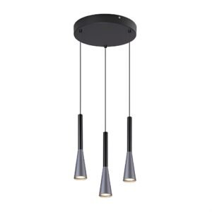 LC0912A LÁMPARA COLGANTE CÓNICA 3 LUCES GU10
