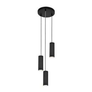 LC0933 LÁMPARA COLGANTE CILÍNDRICA 3 LUCES GU10
