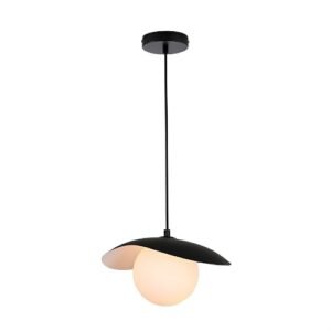 LC1304 LÁMPARA COLGANTE GLOBO NEGRA 1 LUZ E27