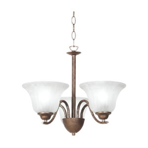 LC3008 LÁMPARA COLGANTE 3 LUCES CHOCOLATE CLARO
