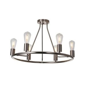 LC4225 LÁMPARA COLGANTE SATÍN 6 LUCES E27