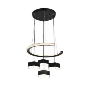LC5613G LÁMPARA COLGANTES LED ¾ CIRCULO + 4 CUBOS