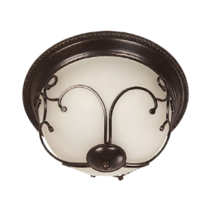 LT0502 LÁMPARA DE TECHO 13" 2 LUCES DARK BROWN
