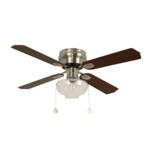 LV0506 VENTILADOR DE TECHO SATINADO 1 LUZ E27