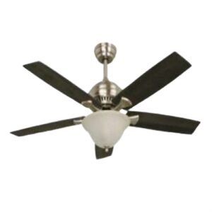 LV0852 VENTILADOR DE TECHO 5 ASPAS NÍQUEL 2 LUCES E27