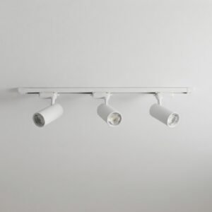KIT DE 3 SPOTS DE 12W COLOR BLANCO EN RIEL DE 1 METRO